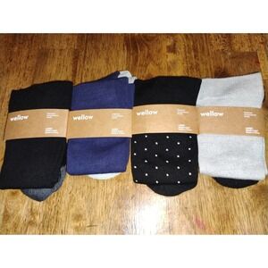 NEW Wellow Premium Compression Socks Large Wide Calf (LOT OF 4)